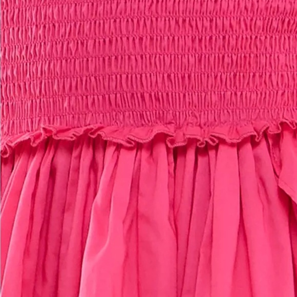 B Darlin Juniors Cotton Halter Smocked-Waist Tiered Dress pink 11/12 NWT - Picture 3 of 15